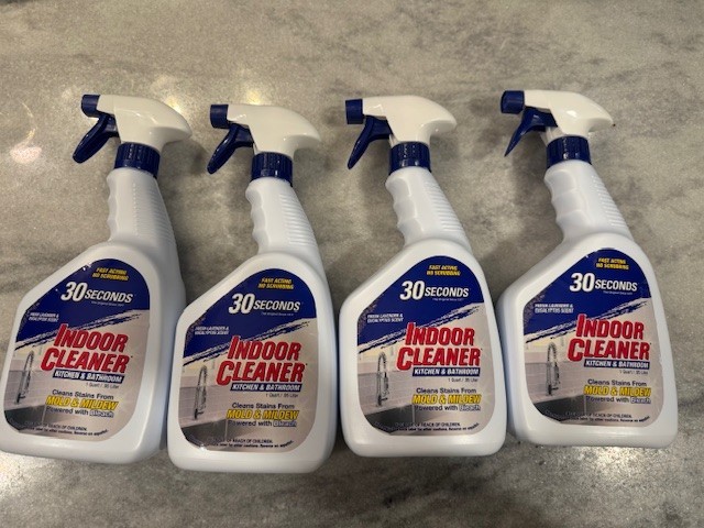 30 Seconds Indoor Cleaner 1 Qt. Lot Of 4 Kitchen & Bath Cleans Mold & Mildew