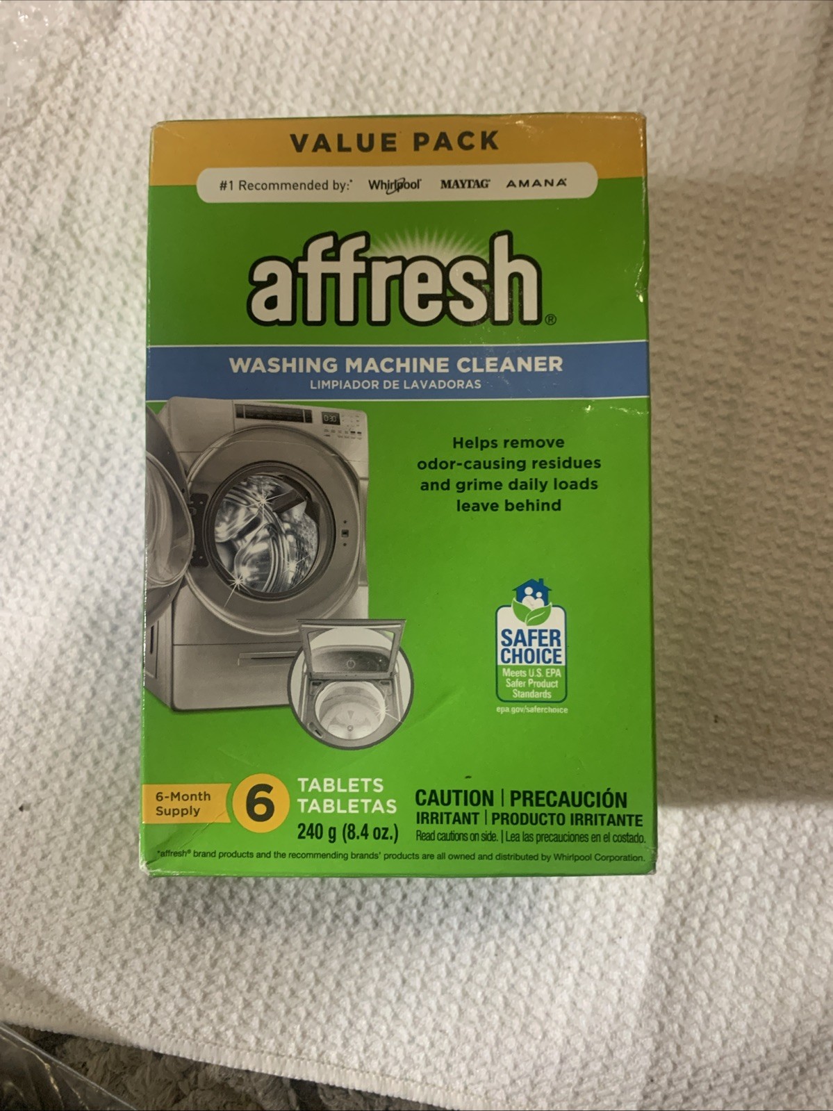 Affresh Washing Machine Cleaner, Cleans Front Load and 6 Count (Pack of 1)