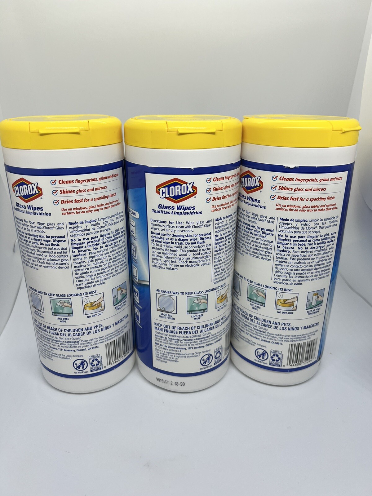3 Glass Cleaner Spotless Radiant Shine 32 Count For Windows Tables Mirrors