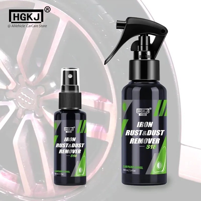 HGKJ Iron Remover Spray Wheel Cleaner Rust Dust Fallout Remover 50-300ML
