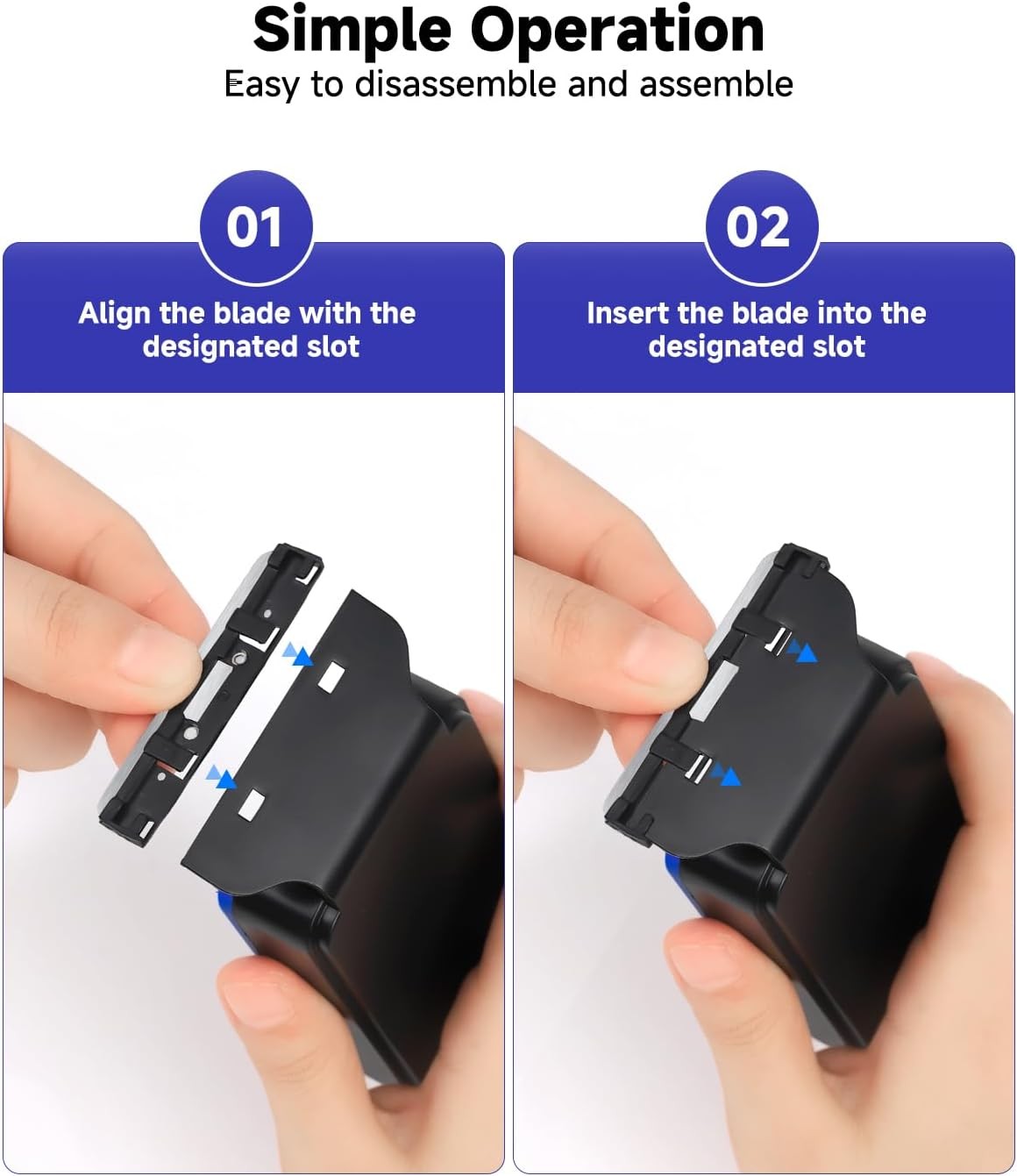 AQQA Magnetic Aquarium Fish Tank Glass Cleaner, Dual-Blades Algae Scraper Glass