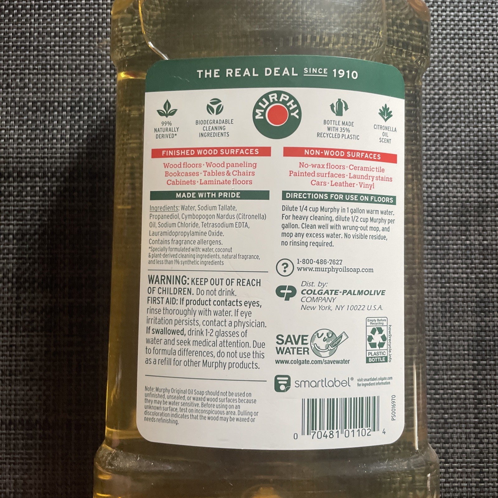 Murphy Oil Soap Wood Cleaner Original 32 Fluid Ounce NEW 32oz Sealed 🇺🇸