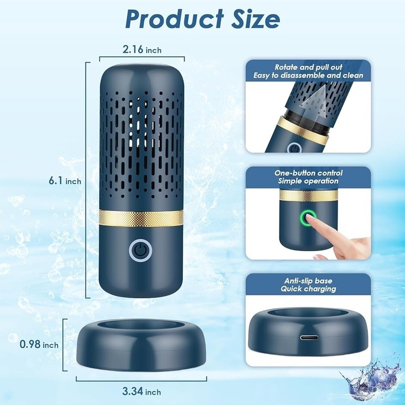 Efficient Fruit & Vegetable Washer Food Purifier Ion Technology Portable Cleaner