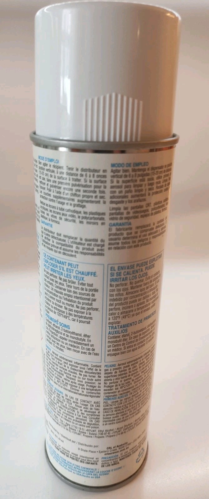 CRL CRL848 Aerosol Spray Plastic Cleaner, 19 Oz, (1 lb.3 oz)