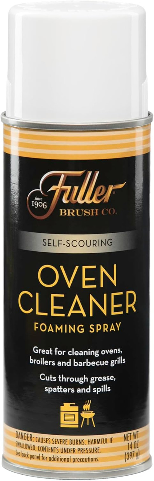 Fuller Brush Heavy Duty Oven Cleaner Spray – Fume Free, Self-Scouring Foam Cuts