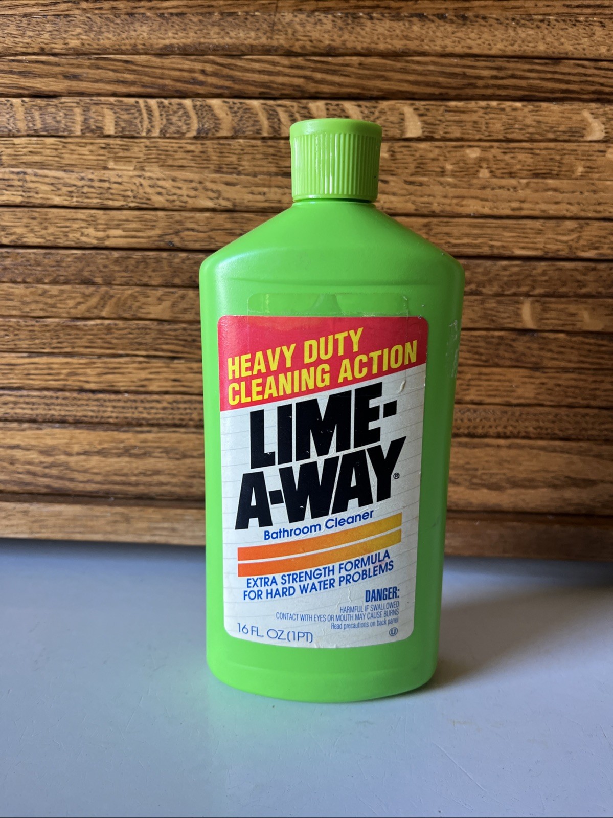 Lime-A-Way 1990’s Bathroom Cleaner 16 FL. Oz (1 PT) NOS Extra Strength Hard H2O