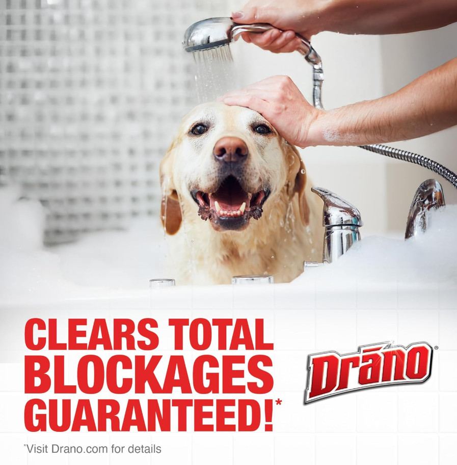 Drano Max Gel Drain Clog Remover and Cleaner for Shower or Sink Drains