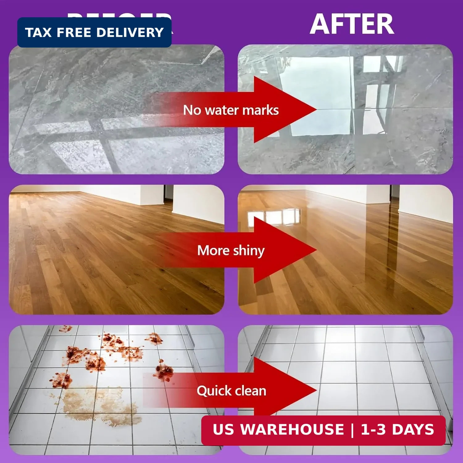 Floor Cleaning Solution- 85 FL OZ-Floor Cleaner for Mopping with Tineco,Deep Cle