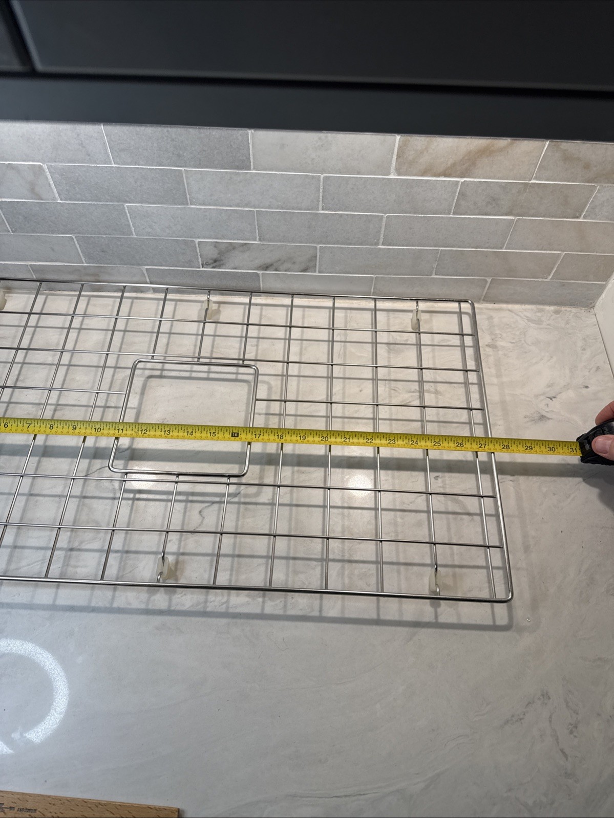 Farmhouse Sink Stainless Steel Kitchen Sink Bottom Grid 27.5” x 15.25”