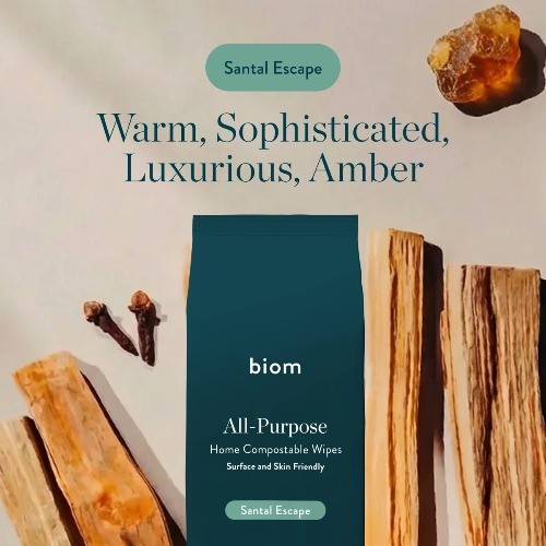 Biom Plant Based Refillable All Purpose Wipes Variety – 3pk/180ct