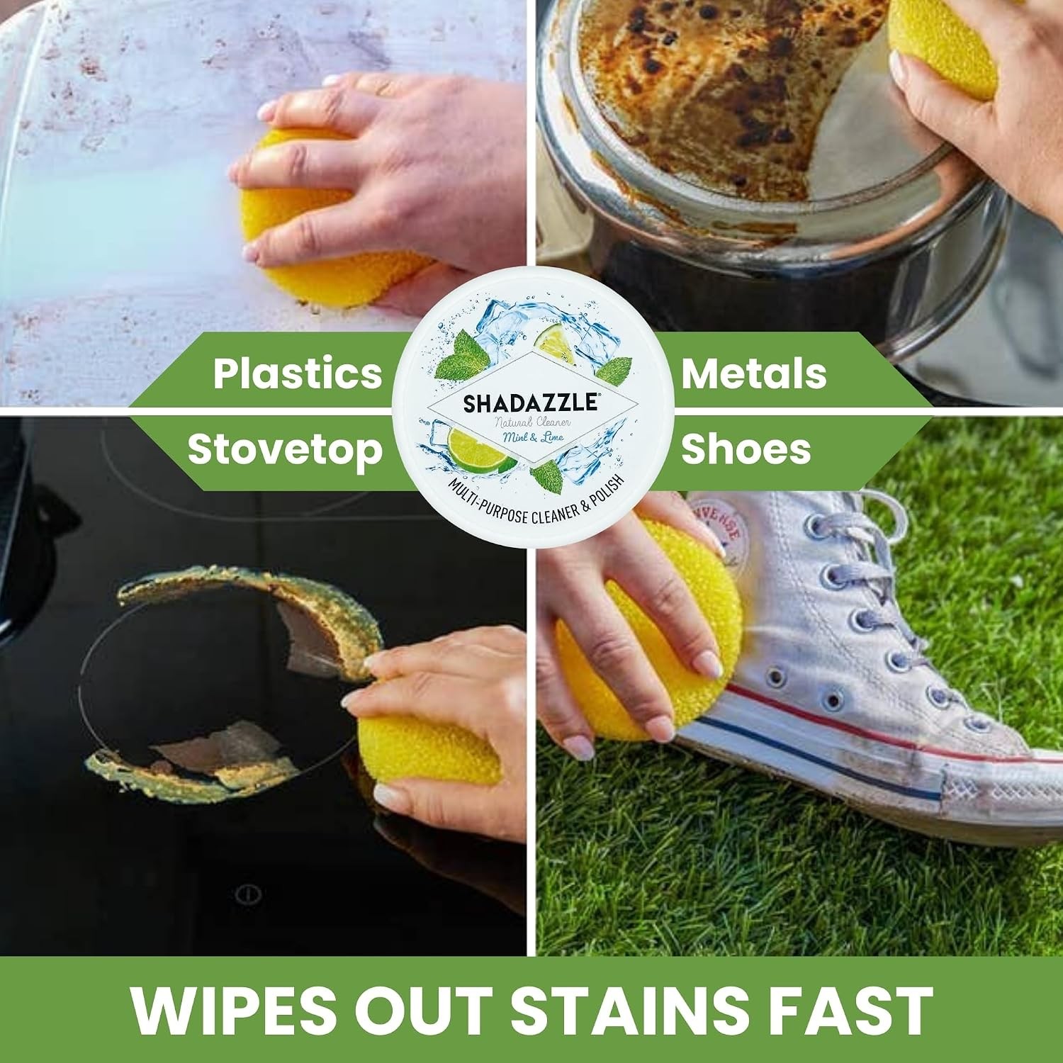 Eco Friendly Natural All Purpose Cleaner Polish Multi Use Non Toxic Mint Lime