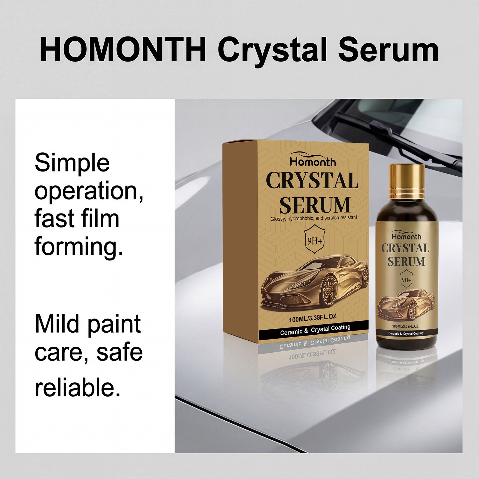 3 Set PTZ Crystal Serum – Advanced Graphene Ceramic Coating For Cars 100ML US