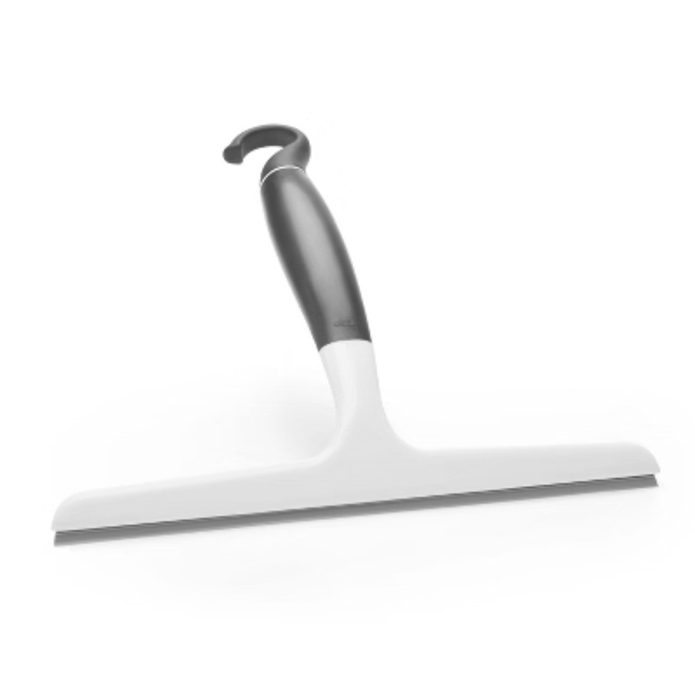 Wiper Blade Squeegee Gray/White – rotating hook for storage on showerheads
