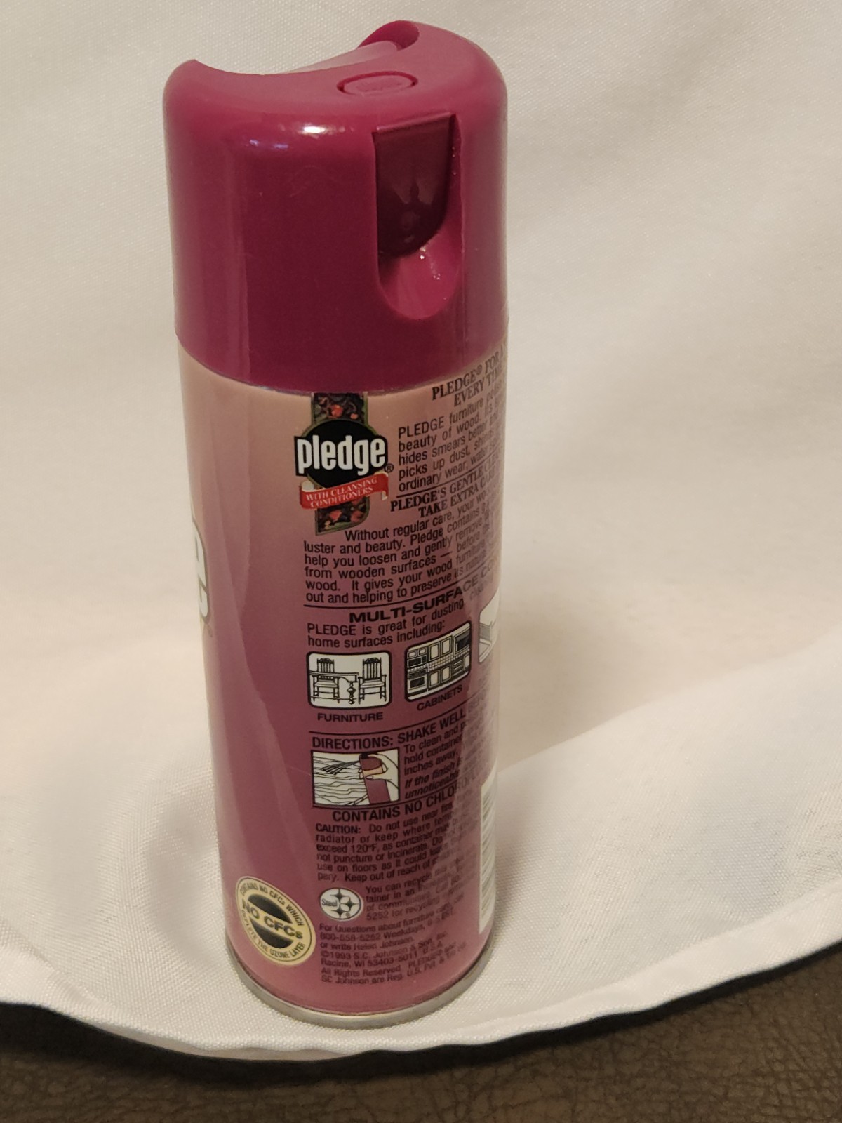 Vintage 1993 Pledge Country Garden Potpourri Furniture Polish Spray 7oz OS