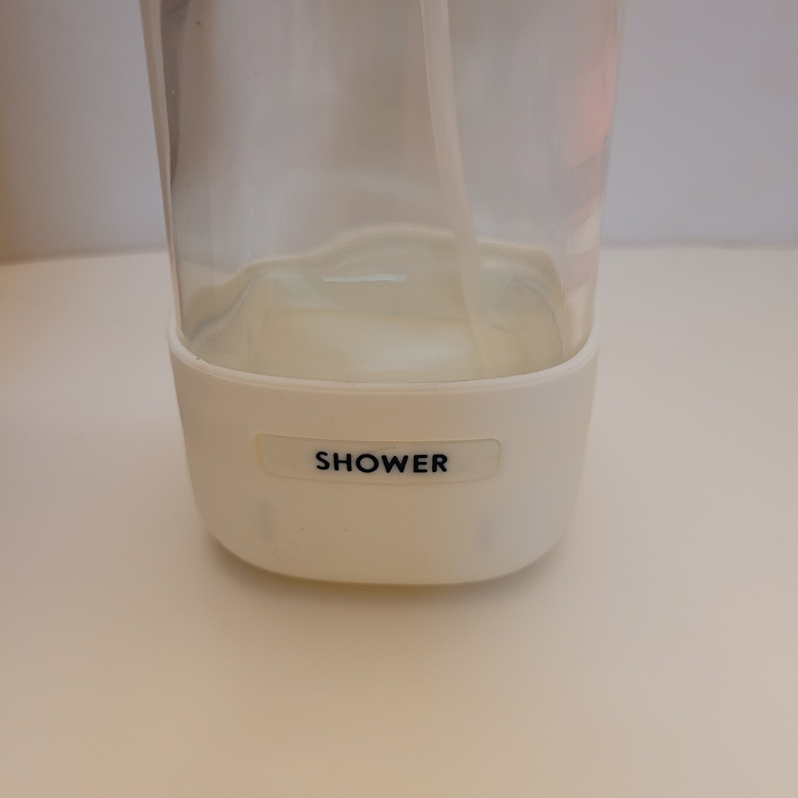 Grove Co Glass Spray Bottle 16oz White Silicone Sleeve w/ Slide & Snap Labeling