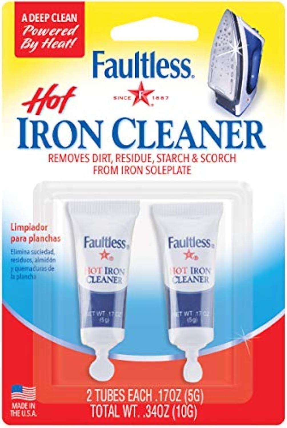 Effortless Cleaning with Non-Toxic Hot Iron Cleaner – 2 Tubes for Maximum Effect