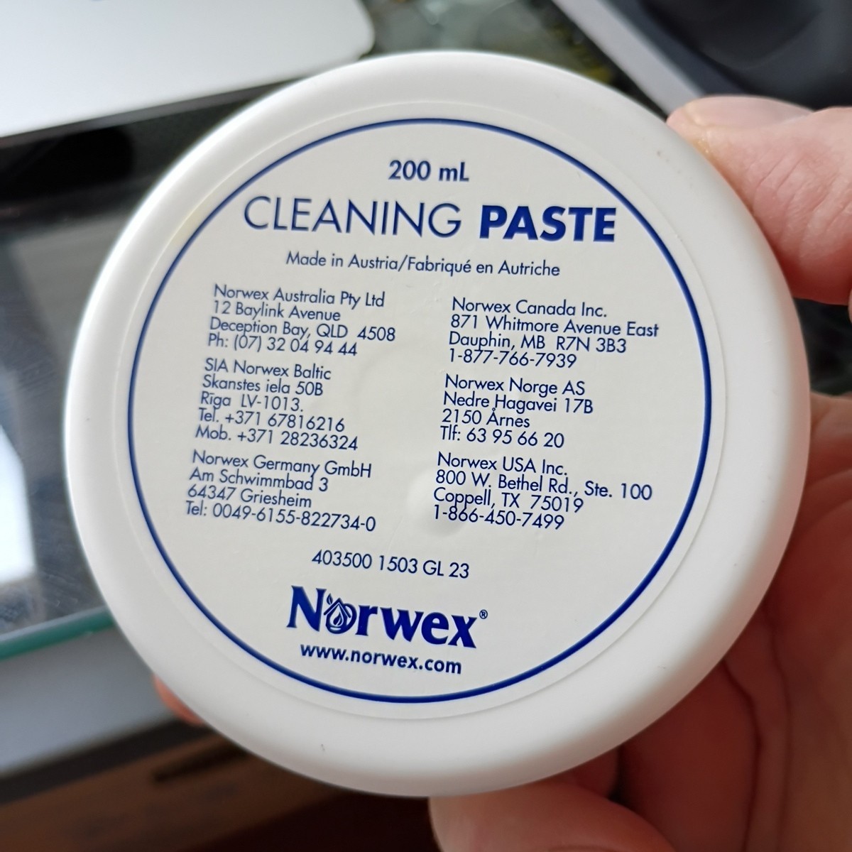 New Norwex Cleaning Paste 200ml 6.76 OZ Stain Remover