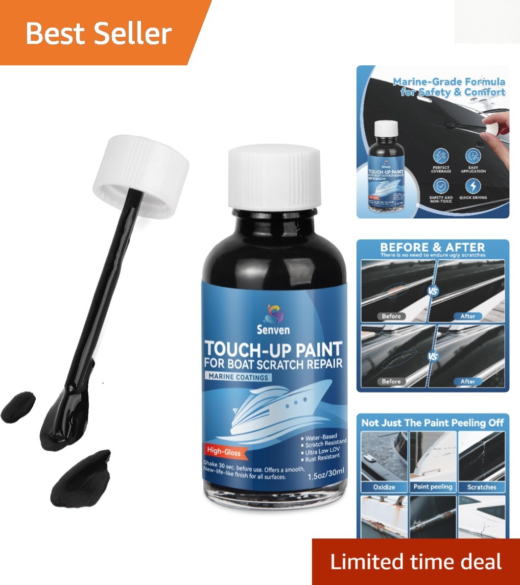 Chip Resistant Marine Topside Touch Up Paint – High-Gloss, 30ml for Boats