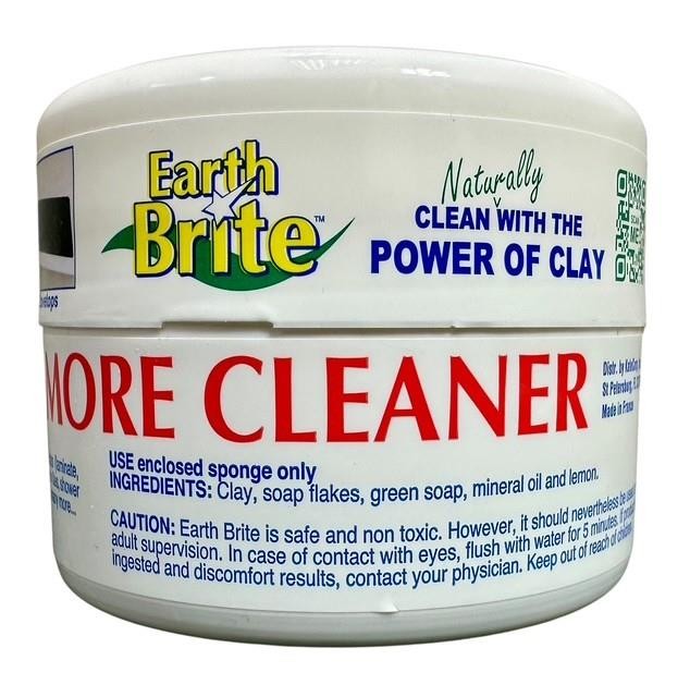 Earth Brite Natural Clay-Based Multi Surface Cleaner 17.5 oz NEW With Sponge