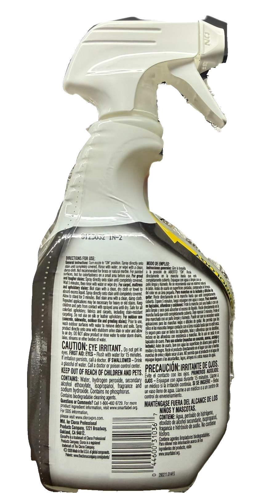 9 pack CloroxPro™ Urine Remover for Stains and Odors Spray 32 fl oz Absorbent