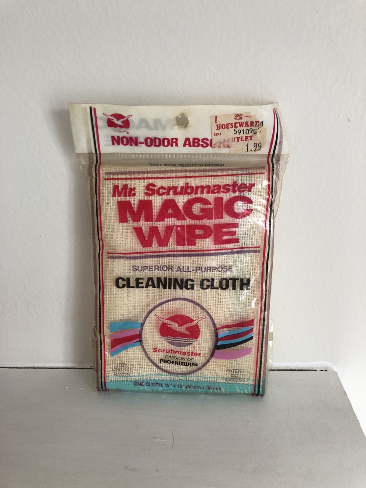 Vintage Mr Scrub master Magic Wipe Cloth Pad Scrubs Cleaning Kitchen HTF