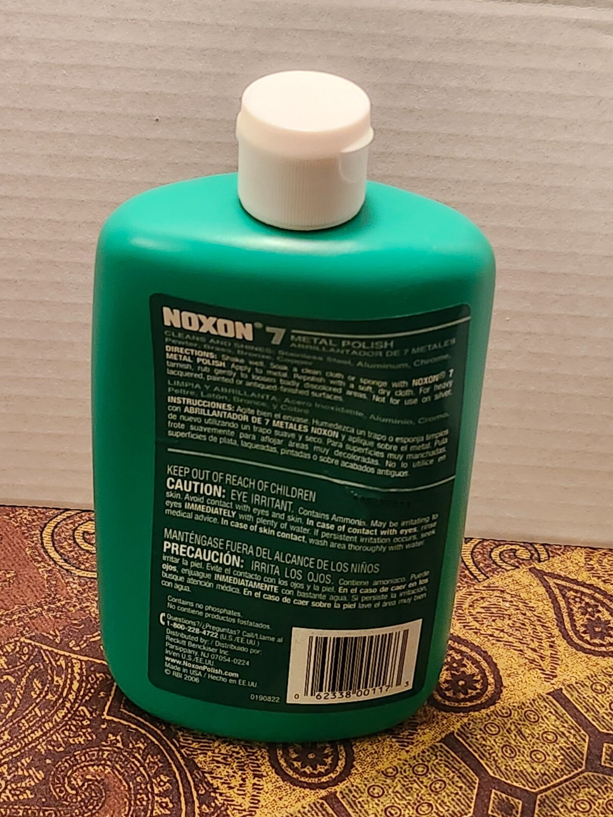  NOXON Multi-Purpose Metal Polish Liquid, Only One 12 Oz Bottle New Old Stock