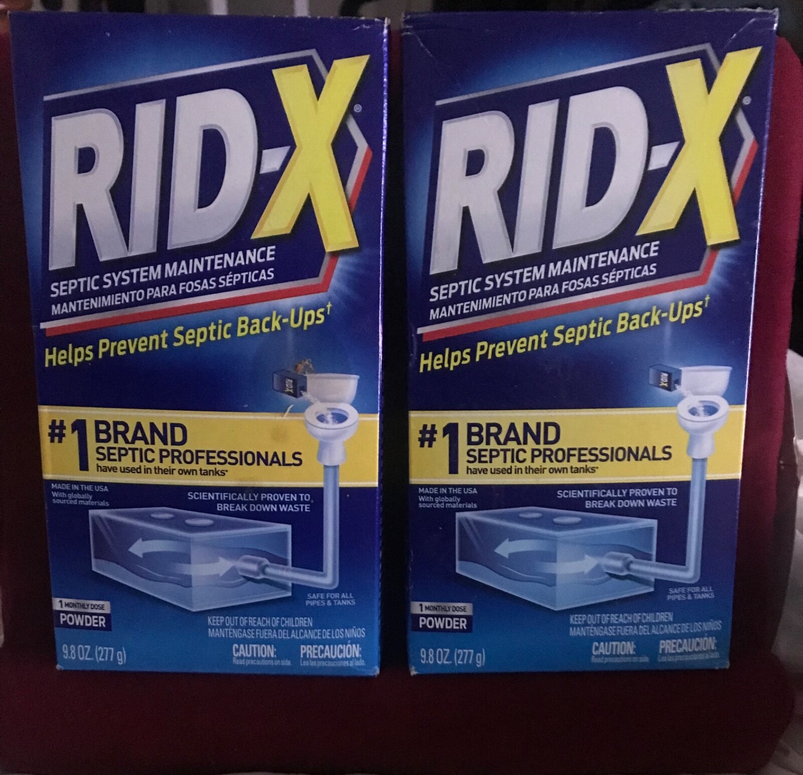 RID-X Septic Tank Treatment 2 Month Supply Of Powder 9.8 oz 100% Biobased NEW