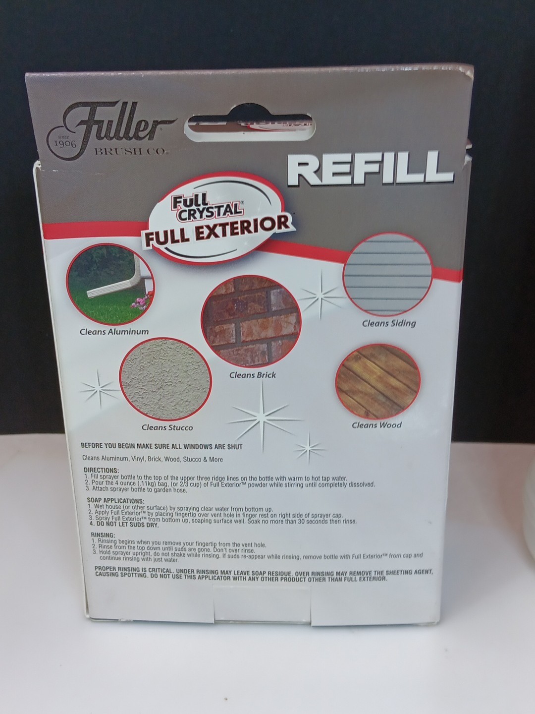 Compelet KIT Fuller Brush-Full Crystal Cleaner Bottle & -Exterior/Winow Cleaner
