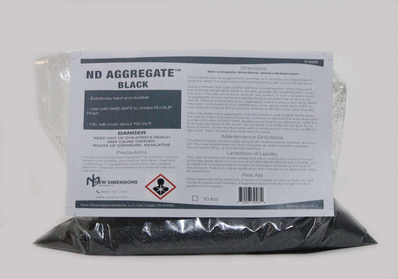 ND AGGREGATE™ Enhanced Traction Additive for SKID SAFE™ Water-Based