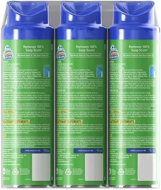 Scrubbing Bubbles Mega Shower Foamer Bathroom Cleaner, 20. oz -3 PK