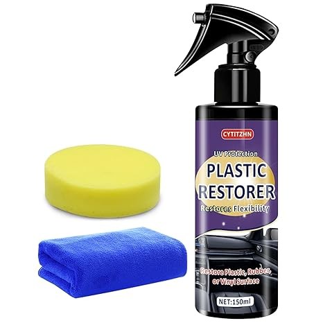 Black Plastic Restorer for Cars – Ceramic Trim Coating Restores Faded Black Trim