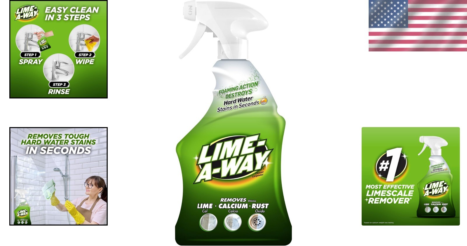 Quick-Acting Hard Water Stain Remover Spray – 22 Fl Oz for Effortless Cleaning