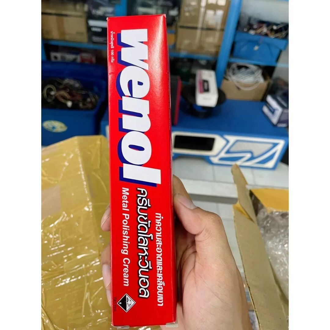 WENOL Metal Polishing Cream Brass Stainless Steel Aluminum Silver Gold 100 gx2