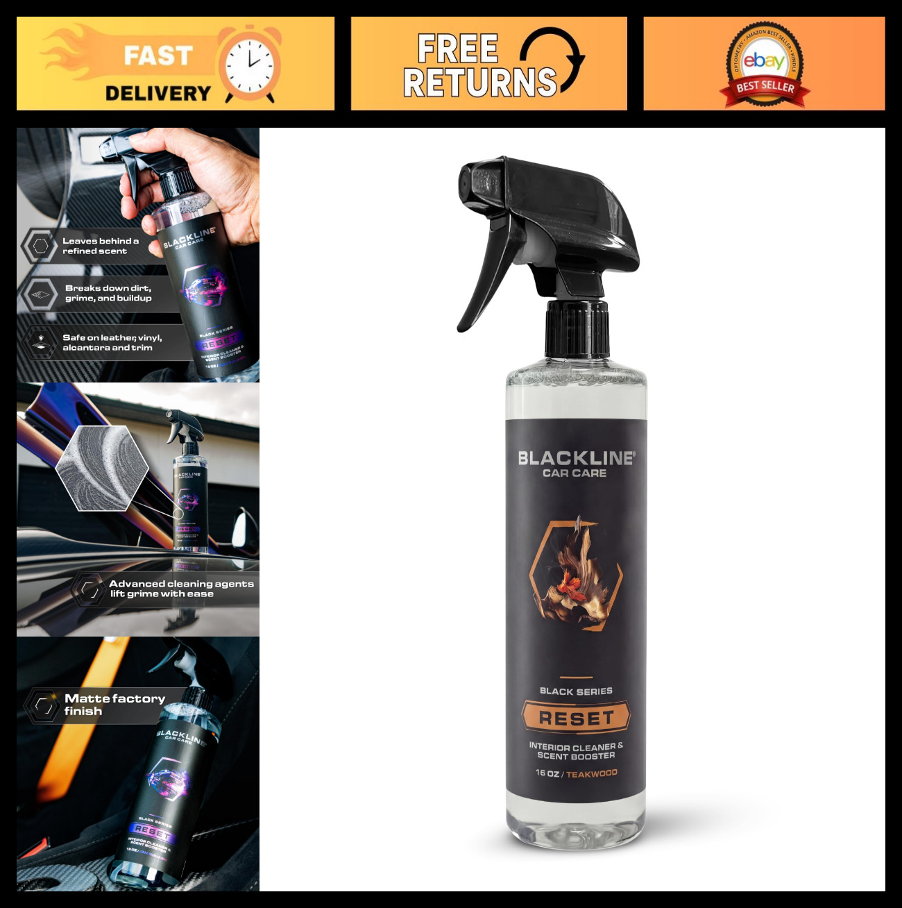 Luxury Scented Leather Car Cleaner – Deep Clean & Deodorize All Surfaces, pH-Neu