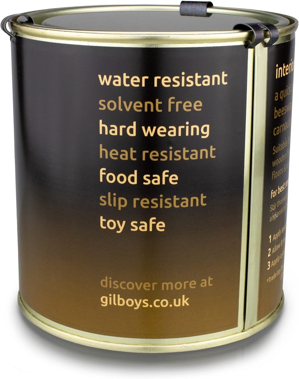 Hard Wax Oil – Interior Wood Finish – 500ml – All Natural, Quick Drying, Wate…