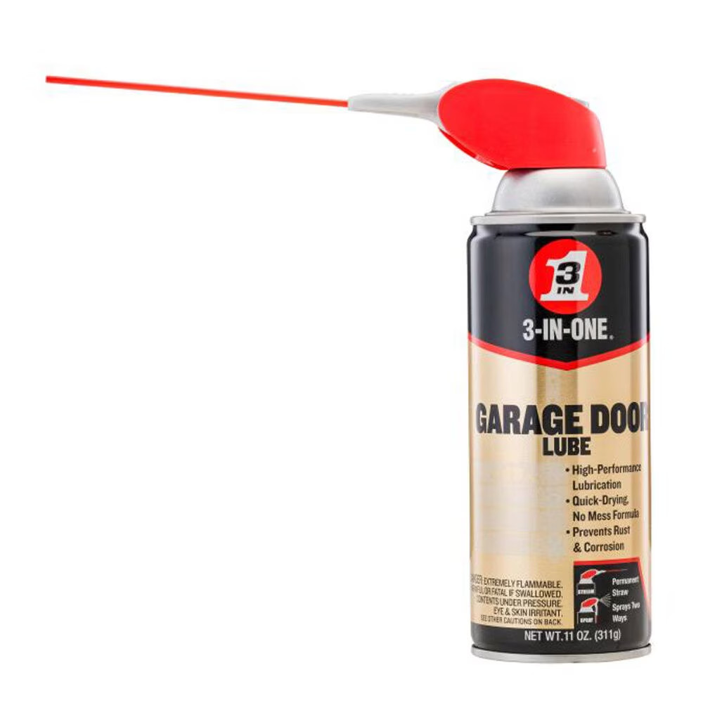 (4 pack) 3-IN-ONE Professional Garage Door Lubricant Smart Straw Sprays, 11 oz
