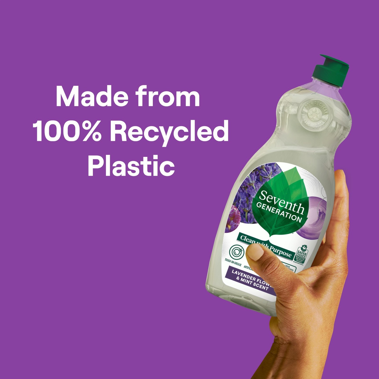 Eco-Friendly Dish Soap Refill 3-Pack, Lavender Mint Scent, 50 oz Each