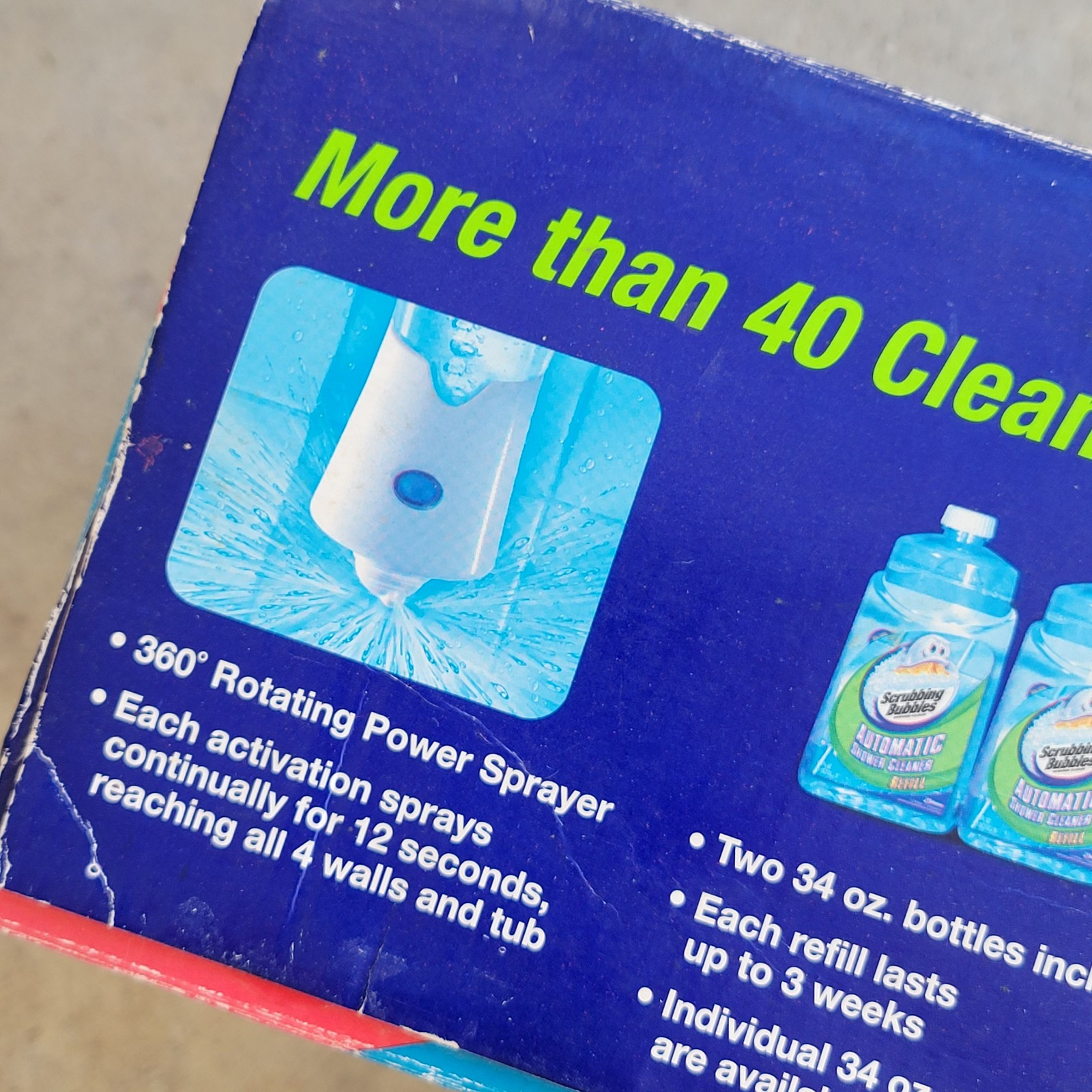 Scrubbing Bubbles Automatic Shower Cleaner Kit 2 Refills 34 Oz Each New