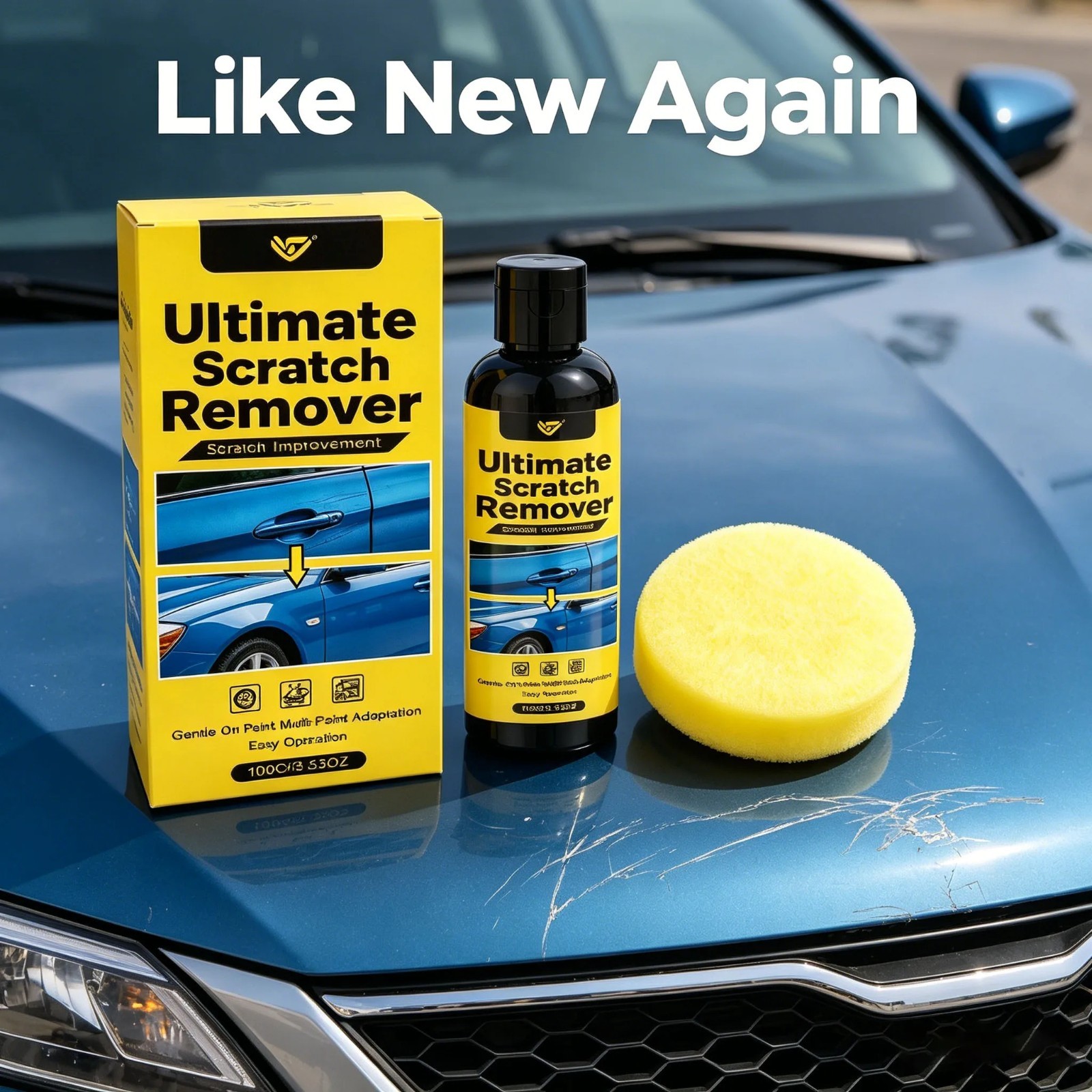 NanoPolix Scratch Remover – Eliminate All Car Scratches In 60 Seconds, Nano Poli