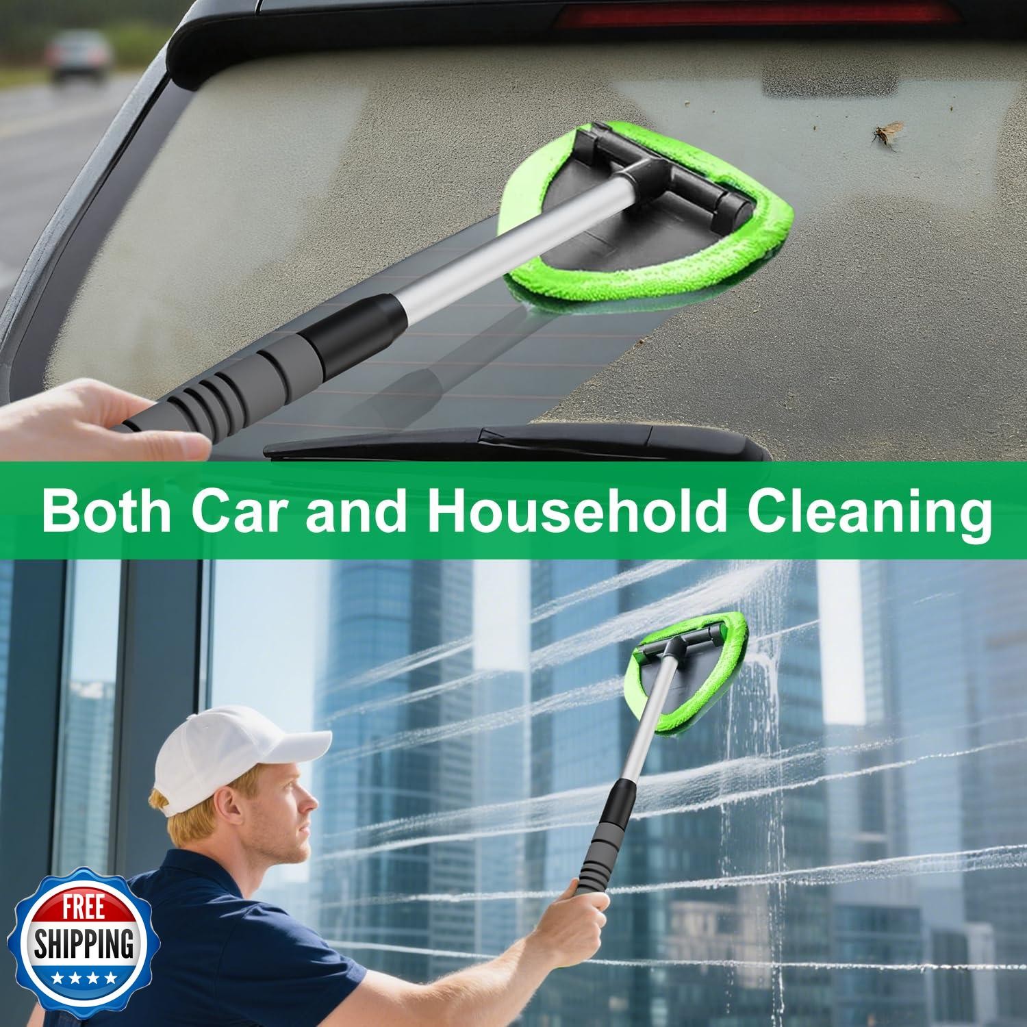 XINDELL Windshield Cleaner Tool – Upgrade Large Head Car InteriorandExterior