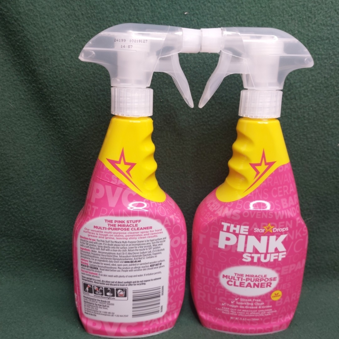 The Pink Stuff The Miracle Mutli Purpose Cleaner 25.4oz Spray (QTY 2 pack)