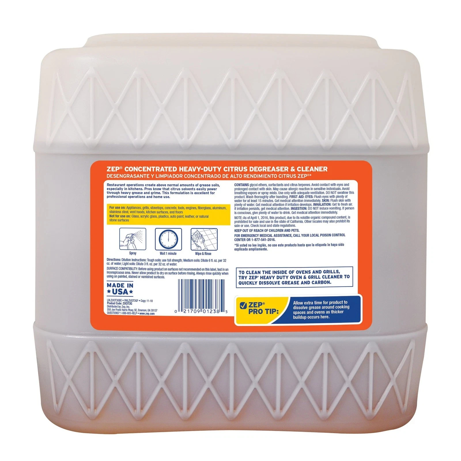 Zep Heavy-Duty Citrus Degreaser Cleaner Concentrate
