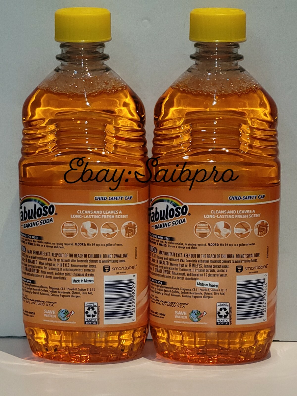 Lot Of 10 Fabuloso with Baking Soda Multi-Purpose Cleaner Orange 16.9 oz