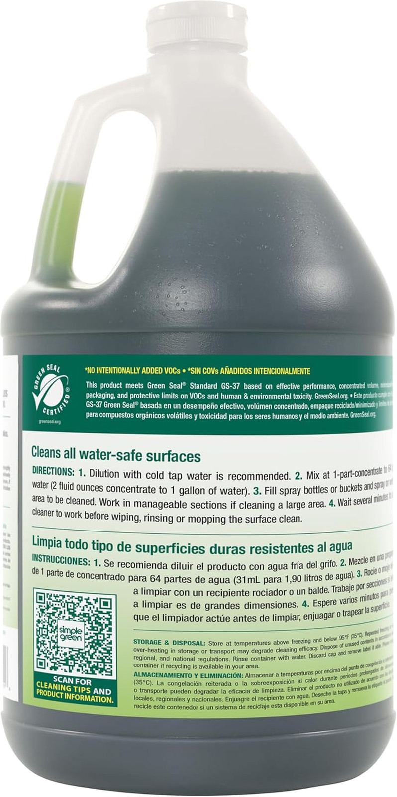Industrial SMP11001 Clean Building All-Purpose Cleaner Concentrate, 1Gal Bottle