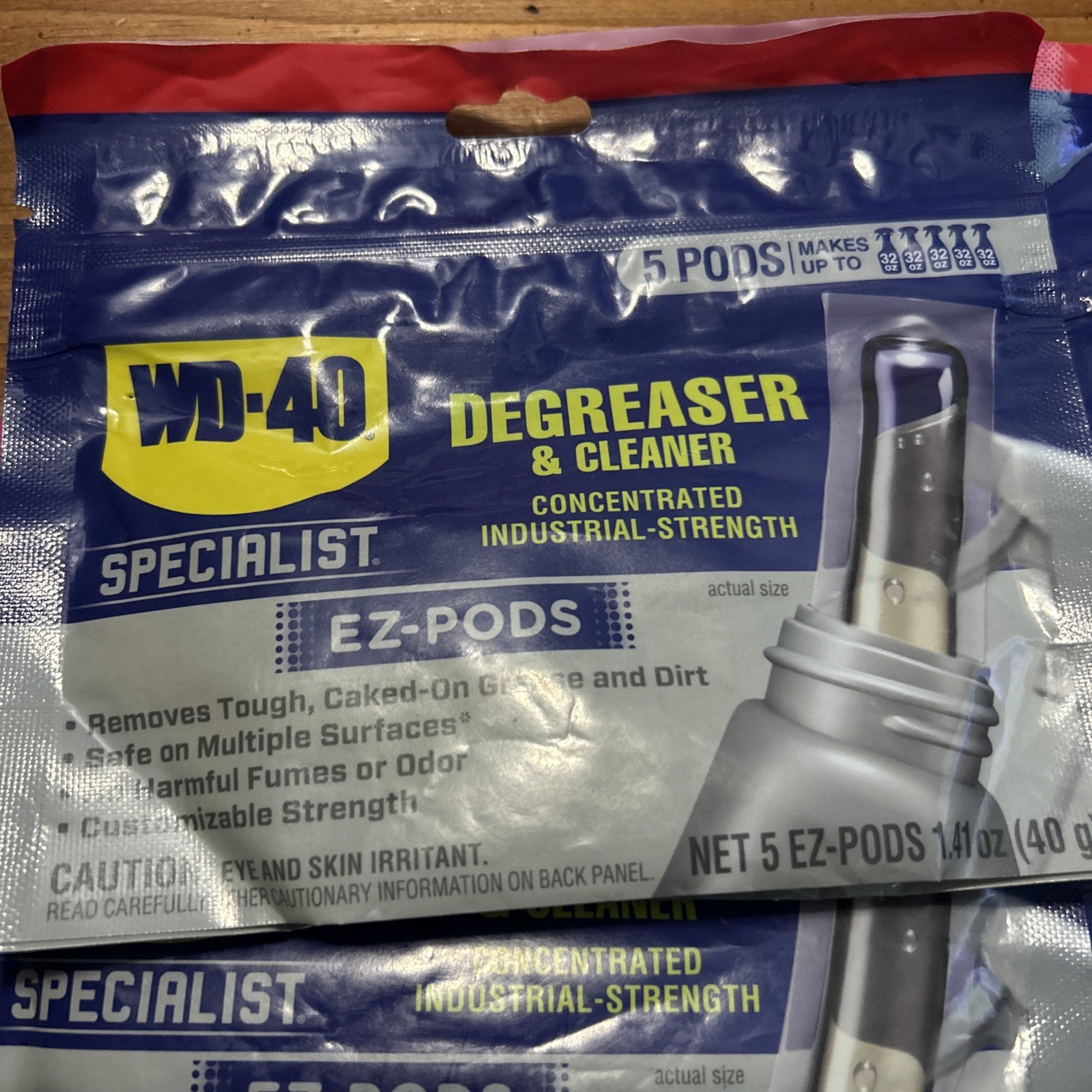 Lot Of 4 WD-40 Degreaser Cleaner EZ PODS Multi Surface Packs of 5- Total 20 Pods