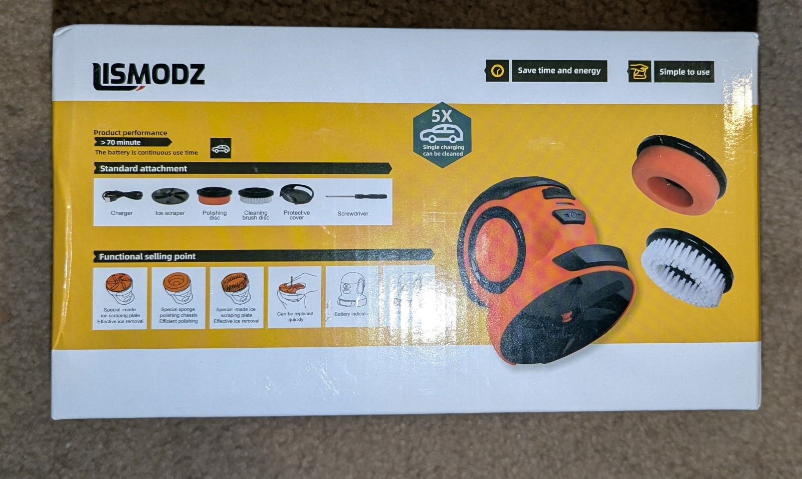 NEW 3-in-1 Electric Cordless Handheld Cleaning Set for Defrosting and Polishing