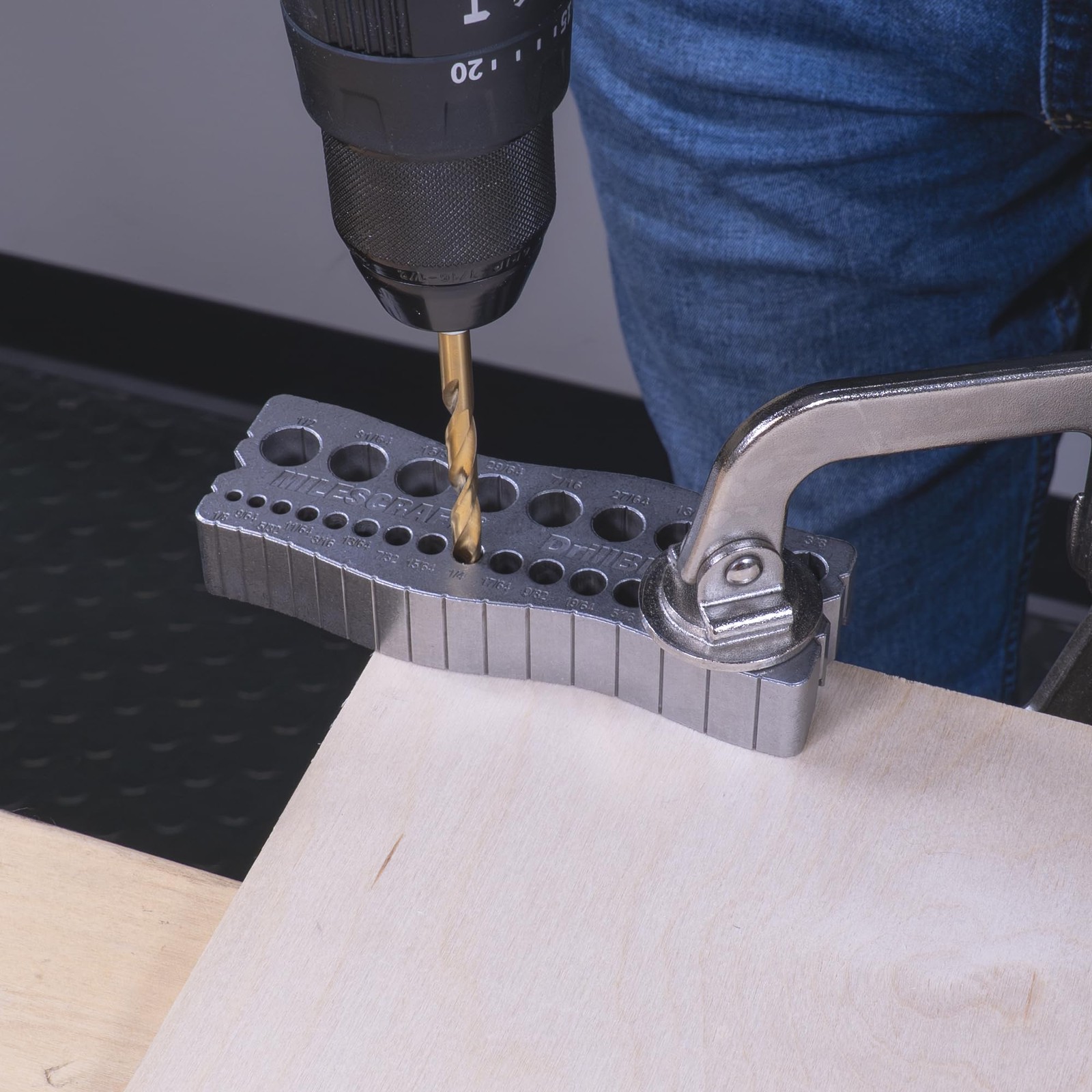 1307 Drill Block PRO – All-Metal Handheld Drilling Guide for Straight Holes. …