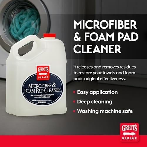 Microfiber and Foam Pad Cleaner, Removes Polish, Wax, 128 Fl Oz (Pack of 1)