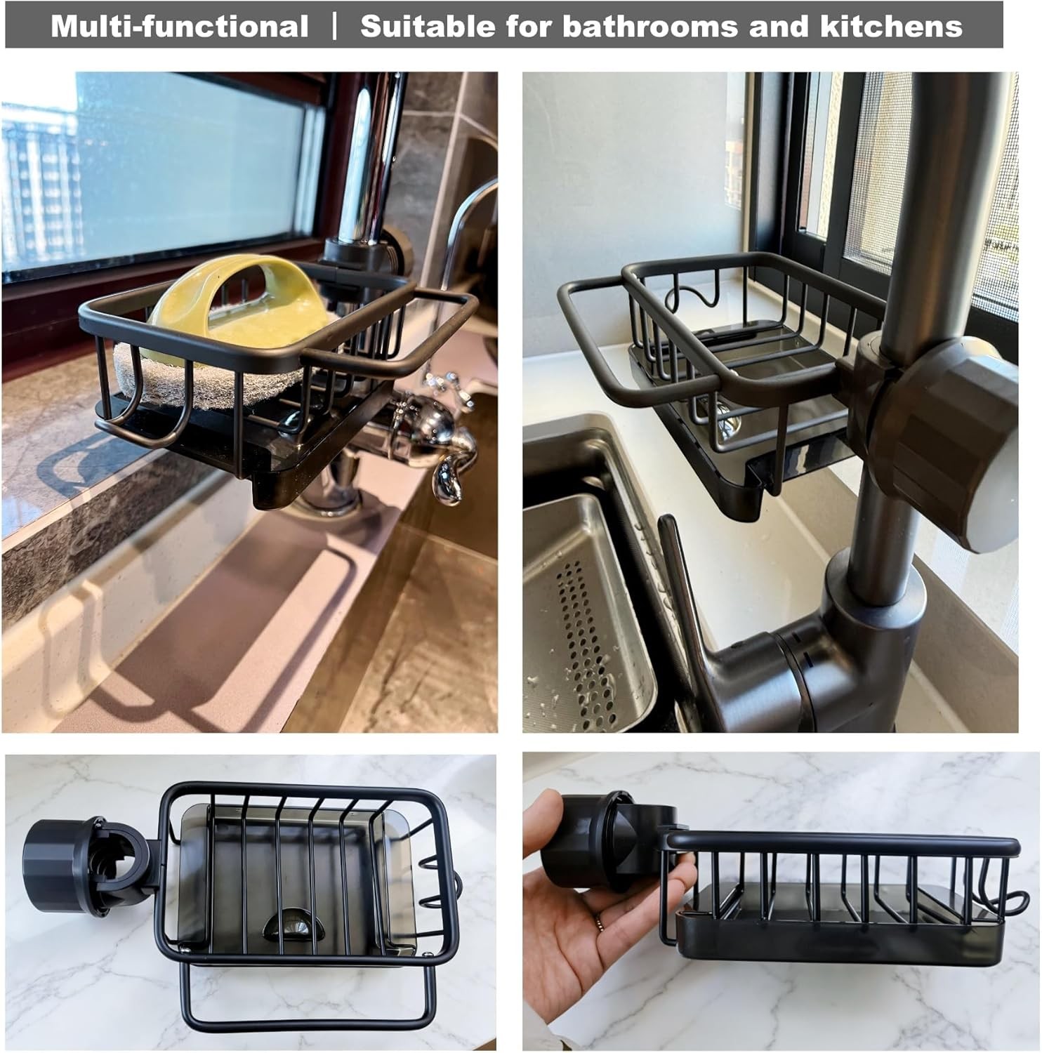 Sink Organizer Rack for Kitchen and Bathroom, 2025 New Stainless Steel