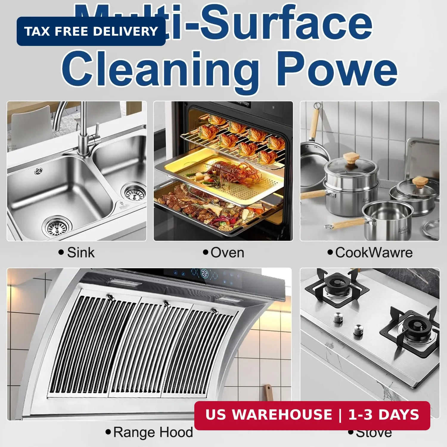 Heavy Duty Kitchen Degreaser Spray – Multi-Surface Oil & Grease Remover for Oven